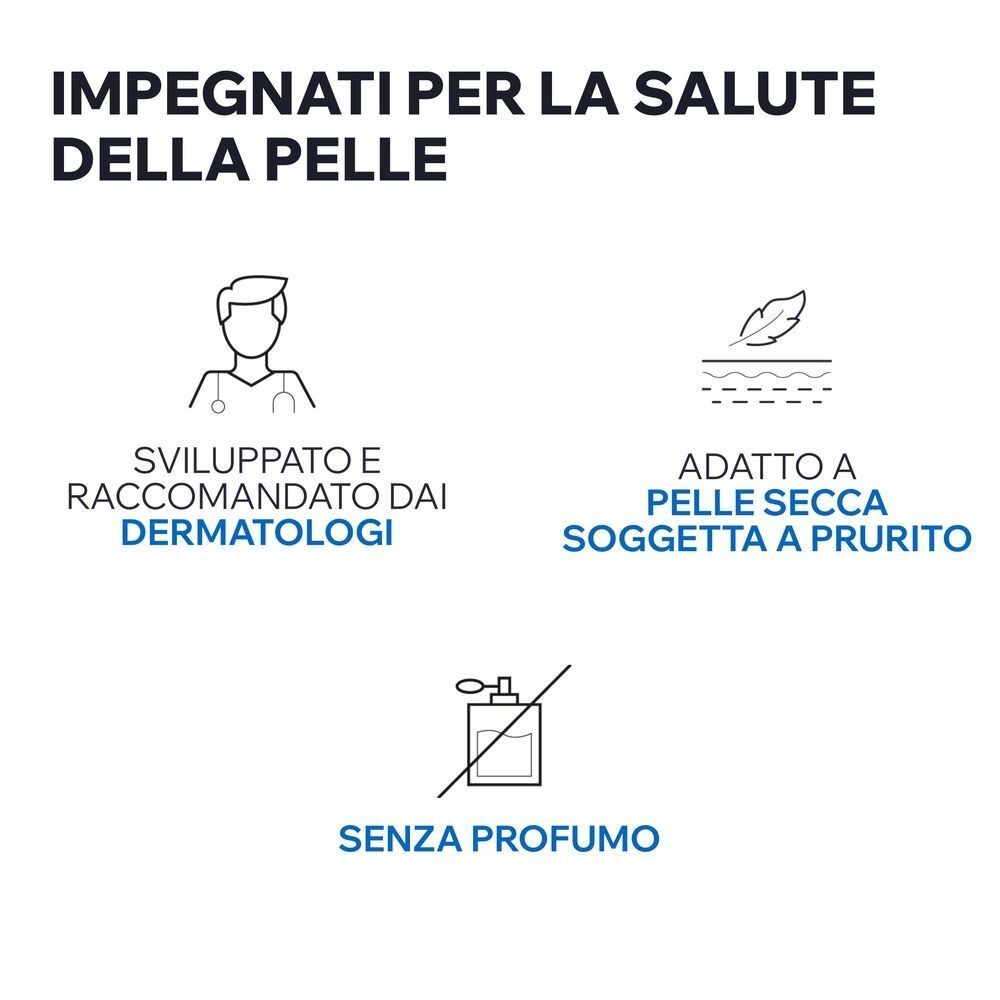 Icone per sviluppo dermatologico, pelle secca e assenza di profumo di Uriage Xemose C++.