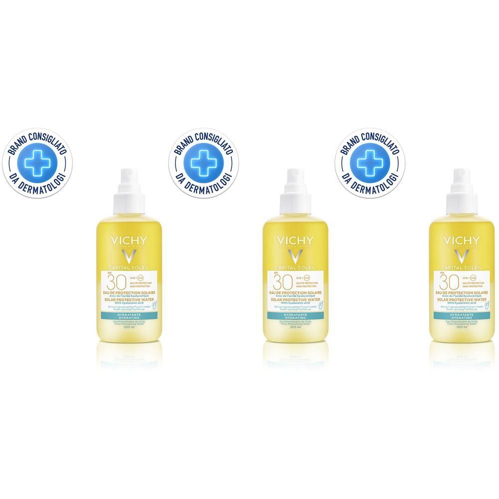 Vichy Capital Soleil Acqua Solare Protettiva Idratazione intensa SPF 30 UVB+UVA 200 ml
