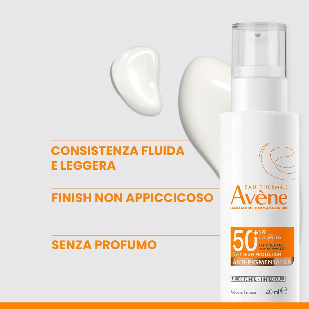 Eau Thermale Avène Fluido Anti-Macchie SPF 50+.