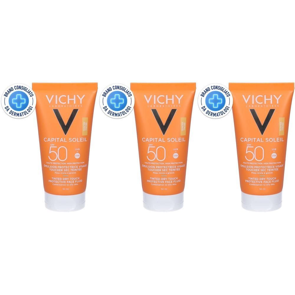 Vichy Capital Soleill BB Emulsione colorata - effetto asciutto e mat SPF 50 50 ml