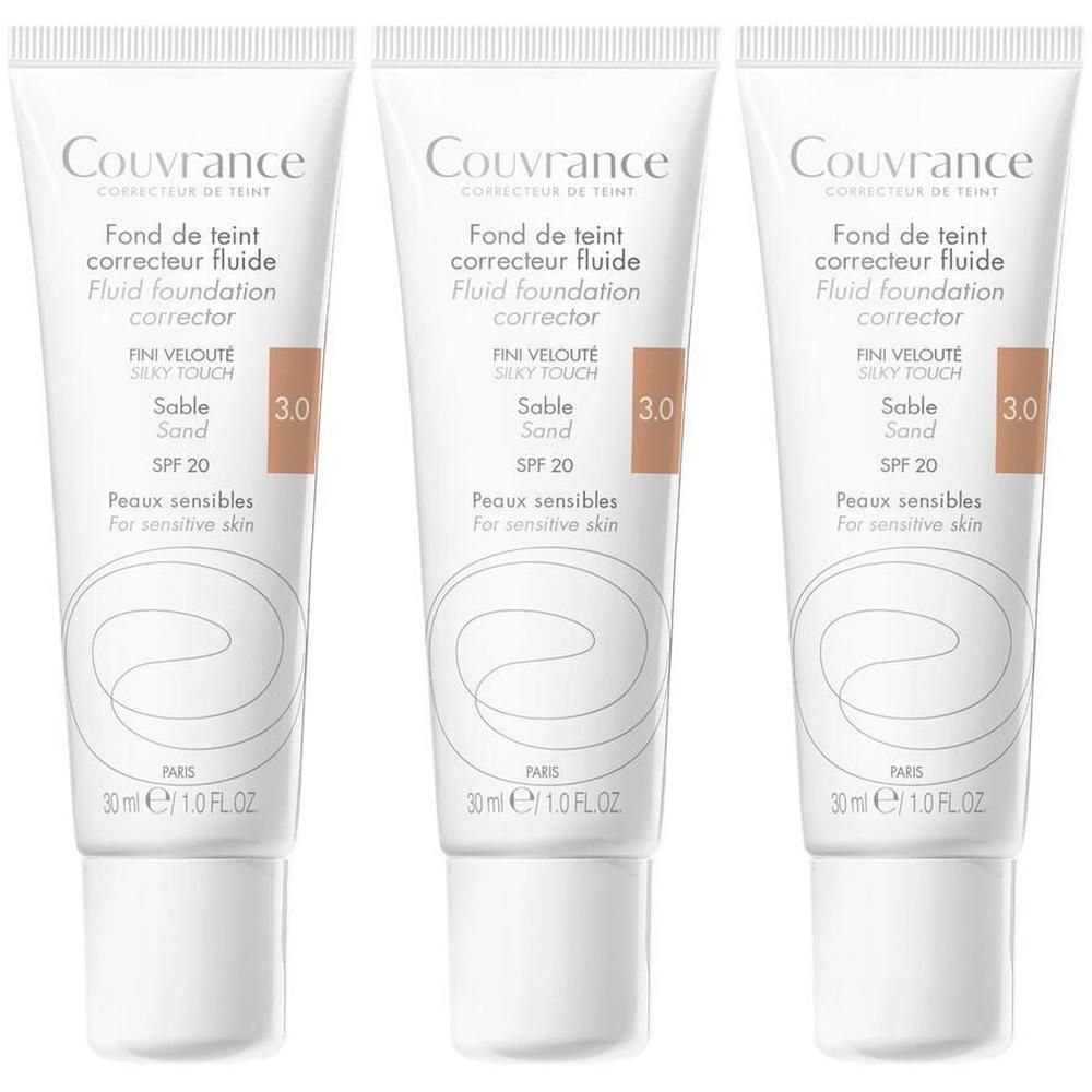 Eau Thermale Avène Couvrance Fondotinta Correttore Fluido Sabbia SPF20 30ml
