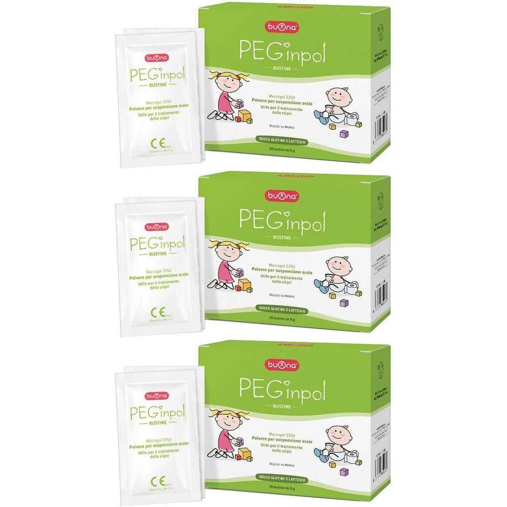 Peginpol Macrogol 3350 Sospensione Orale 20 Bustine