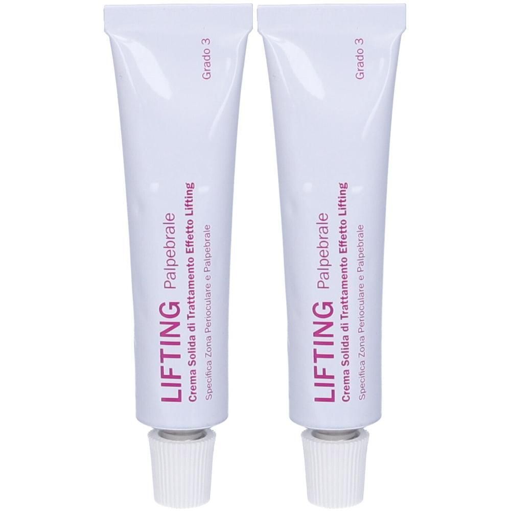 Due tubi di crema lifting per zona perioculare e palpebrale, grado 3.