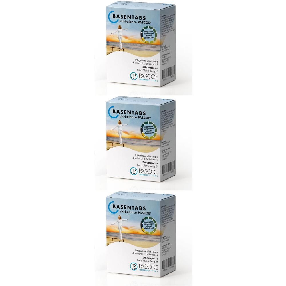 Tre confezioni di Basentabs pH-Balance Pascoe® da 180 compresse.