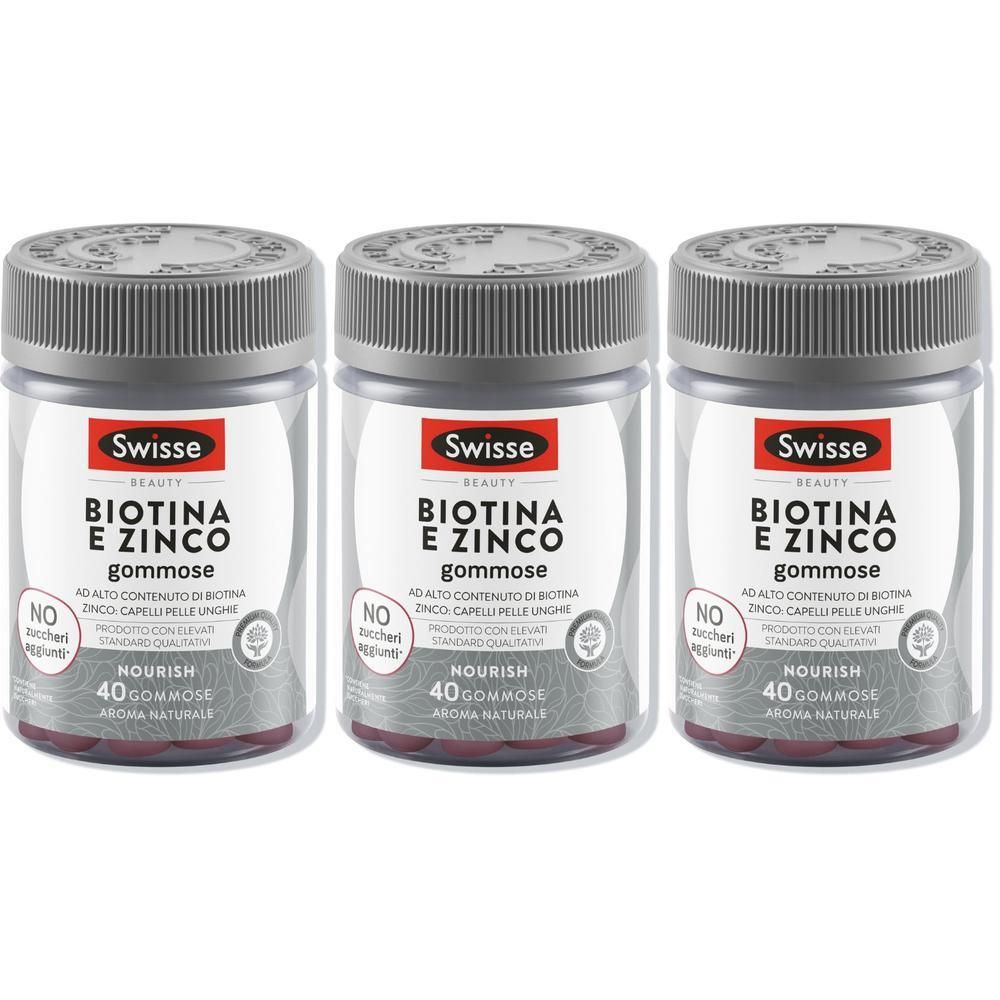 Swisse Biotina e Zinco Integratore Capelli Pelle Unghie Gommose