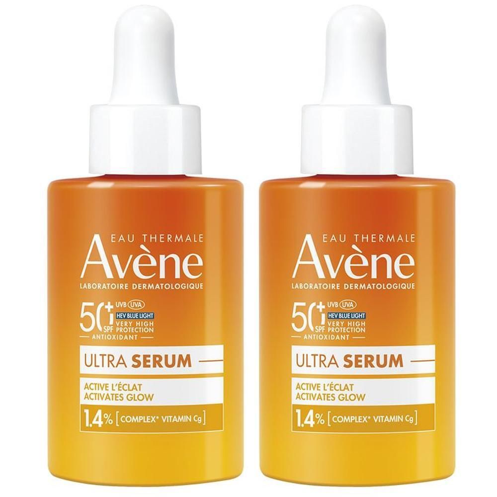 Eau Thermale Avène Ultra Siero SPF50+, Attiva la luminositÃ , Protezione solare viso molto alta, 30ml