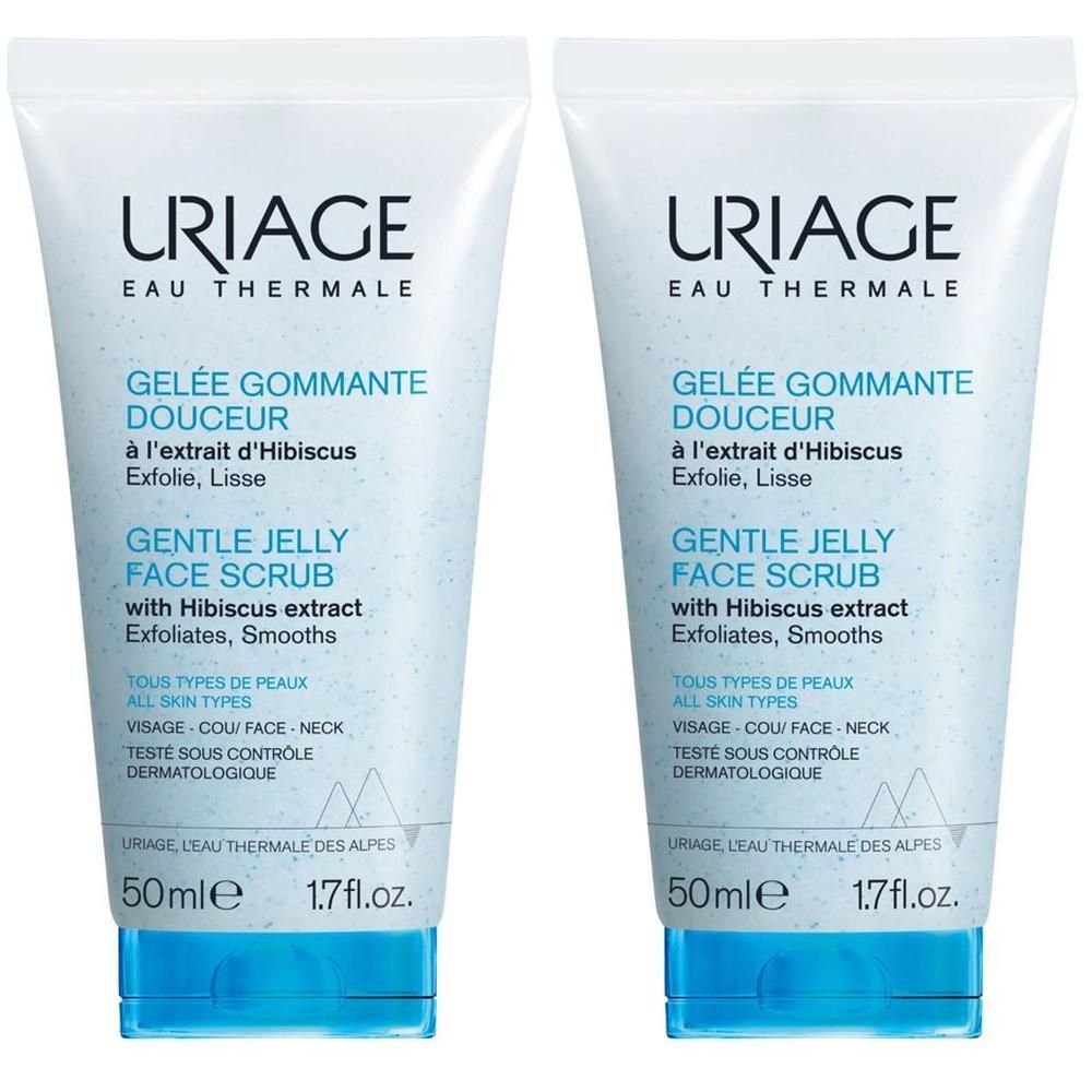 URIAGE Gelée gommage delicato, esfoliante scrub viso, pelle sensibile normale