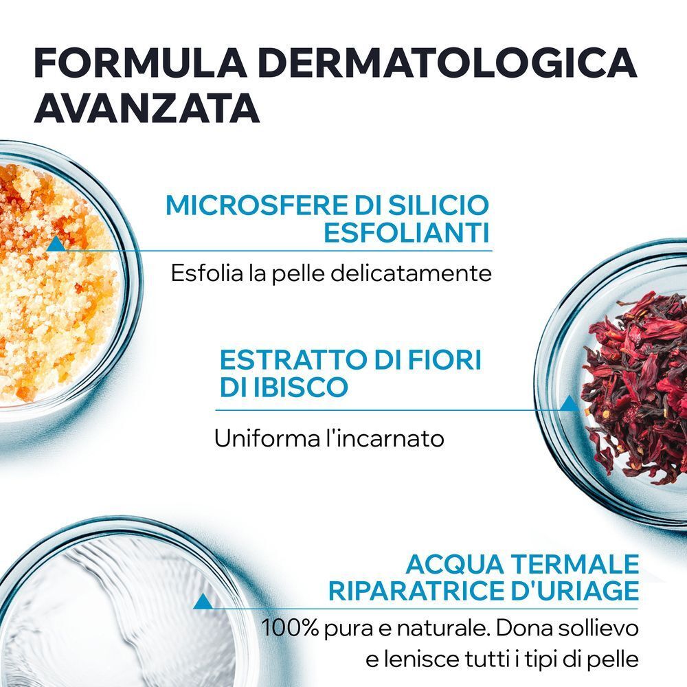 URIAGE Gelée gommage delicato, esfoliante scrub viso, pelle sensibile normale