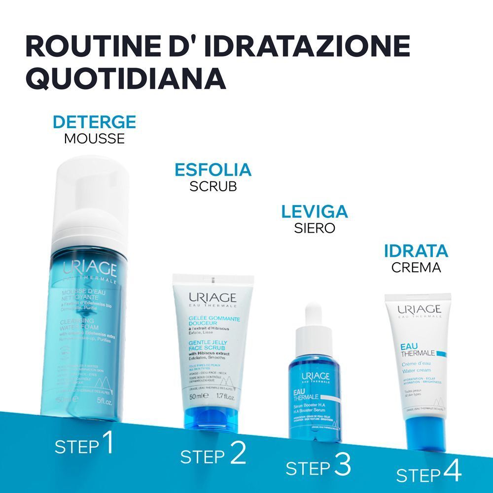 URIAGE Gelée gommage delicato, esfoliante scrub viso, pelle sensibile normale