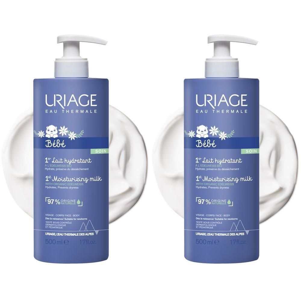 URIAGE BEBE 1° Latte idratante protettivo, viso, corpo, pelle sensibile di neonati, bambini