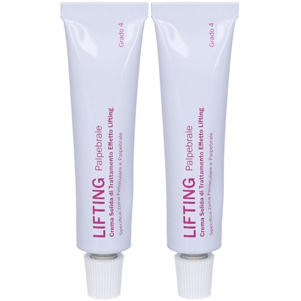 Due tubi di crema lifting per zona perioculare e palpebrale, grado 4.