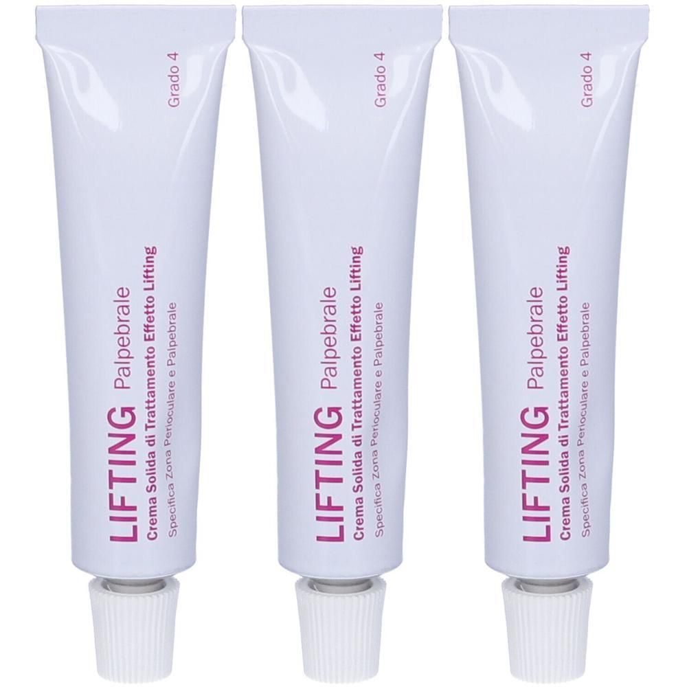 Tre tubi di crema lifting per zona perioculare e palpebrale, Grado 4.