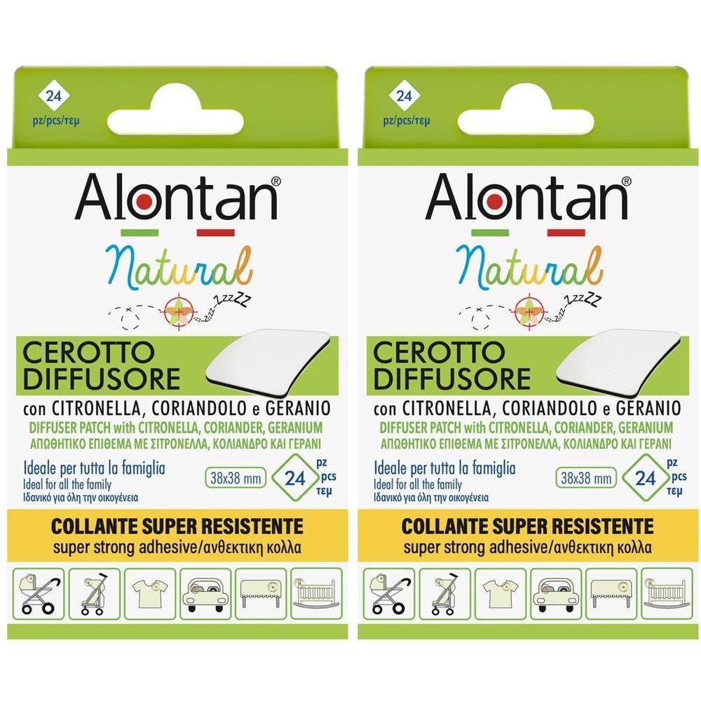 Alontan Natural Cerotto Anti-Zanzara Adesivo 2x21 pz Compresse