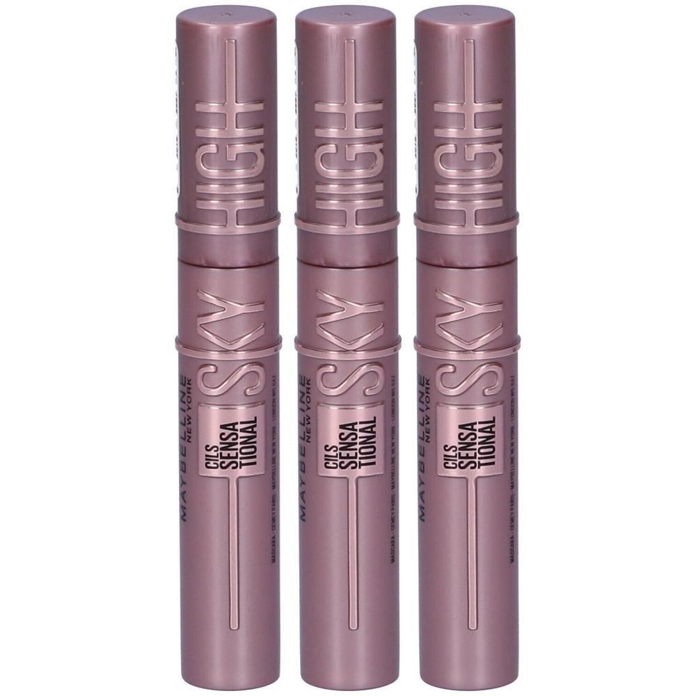 Maybelline New York Sky High Mascara, Volume Intenso e Lunghezza Autentica, Black