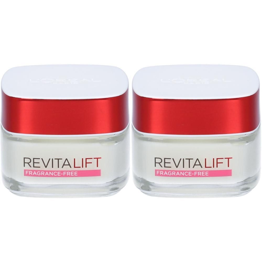L'Oréal Paris Crema Viso Giorno Fragrance-Free Revitalift, Formula Clean Senza Profumo, Azione Antirughe Anti-Età con Probiotico Liftante, 50 ml