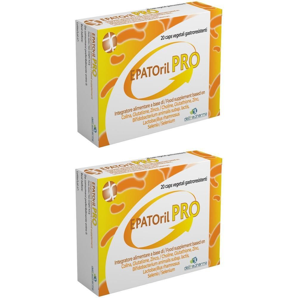 EPATORIL PRO 20 Capsule con Colina, Glutatione, Selenio, Zinco e probiotici