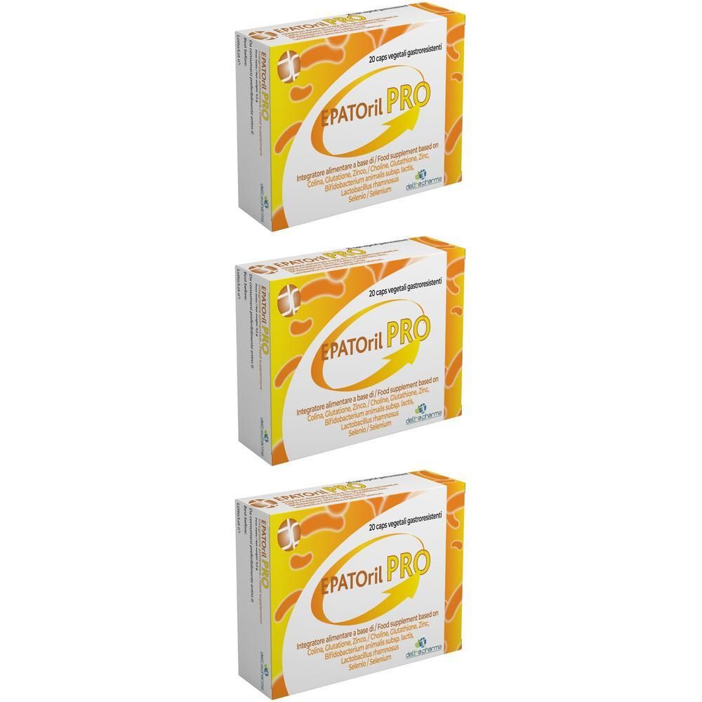 EPATORIL PRO 20 Capsule con Colina, Glutatione, Selenio, Zinco e probiotici