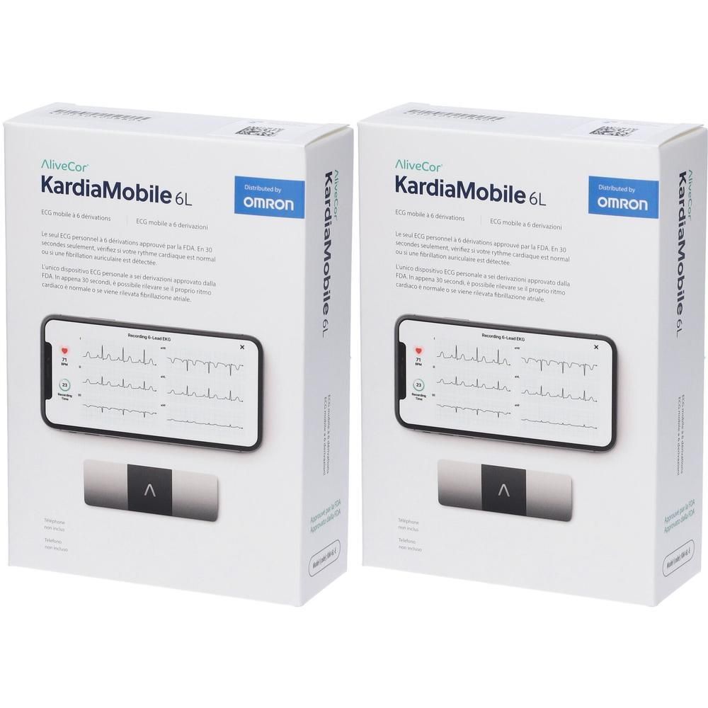 KardiaMobile 6L Elettrocardiogramma Tascabile