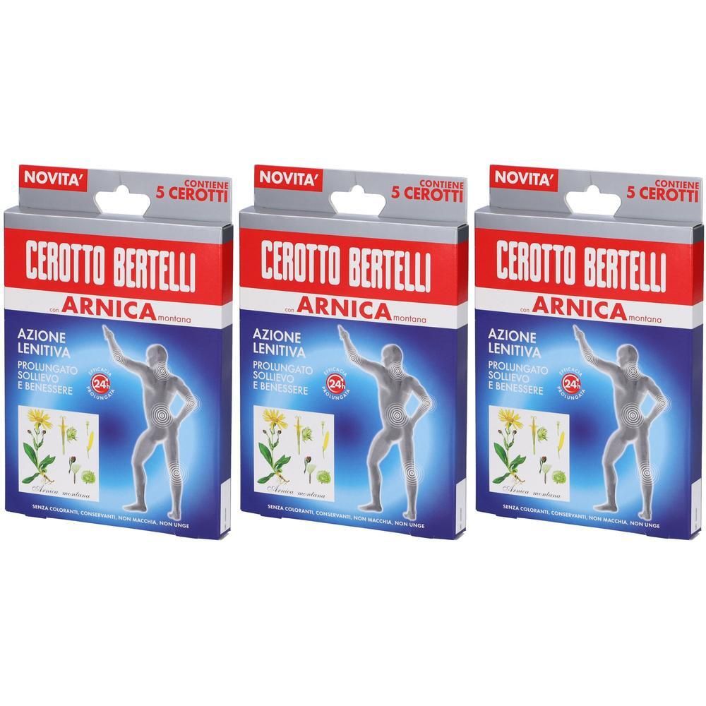 Cerotto Bertelli Cerotti con Arnica Montana- Risparmia il 15% con il codice: kelemata0926