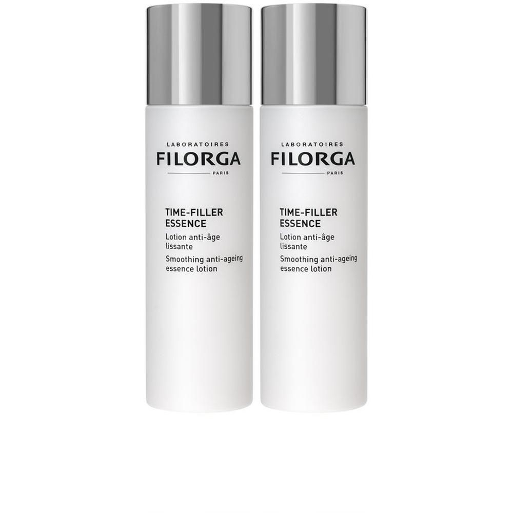 Due flaconi di Filorga Time Filler Essence, lozione essenza levigante anti-età.