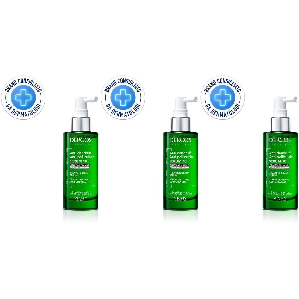 Vichy Dercos DT serum 10 anti-forfora 90ml, il siero che agisce su 10 problematiche del cuoio capelluto legate alla forfora