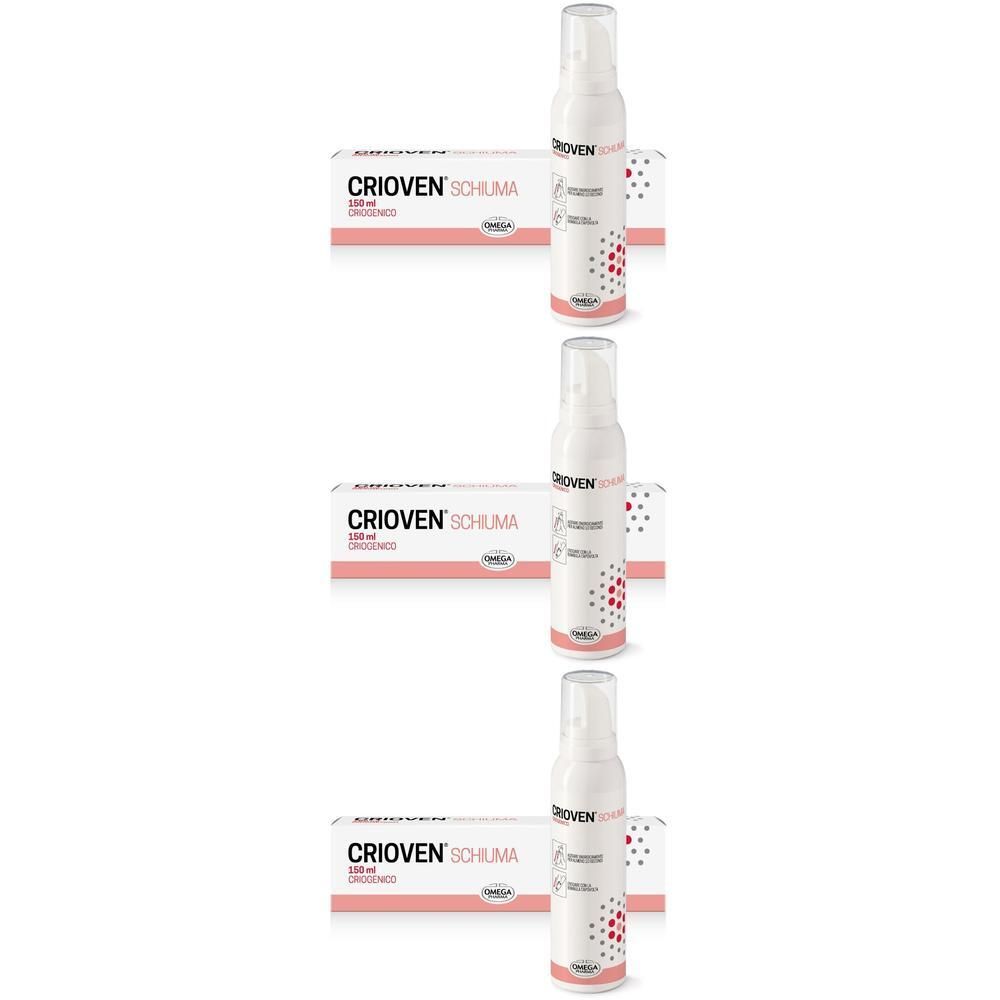 CRIOVEN® Schiuma - Effetto Freddo, Sollievo per Gambe Pesanti