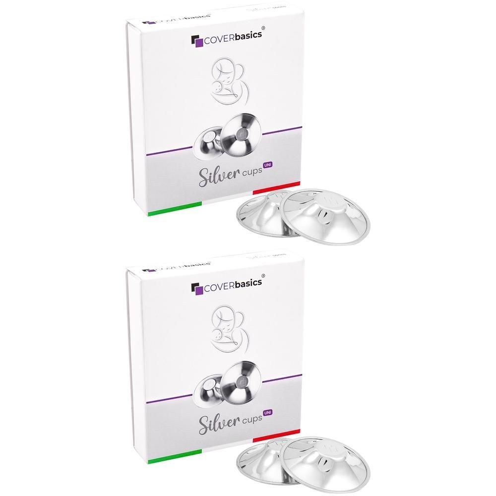 COVERbasics SilverCups Coppette Paracapezzoli Argento per Allattamento