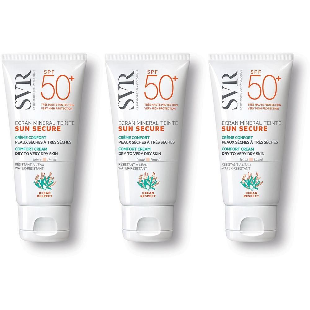 SVR Sun Secure Ecran Mineral Teintè Pelli Secche SPF50+