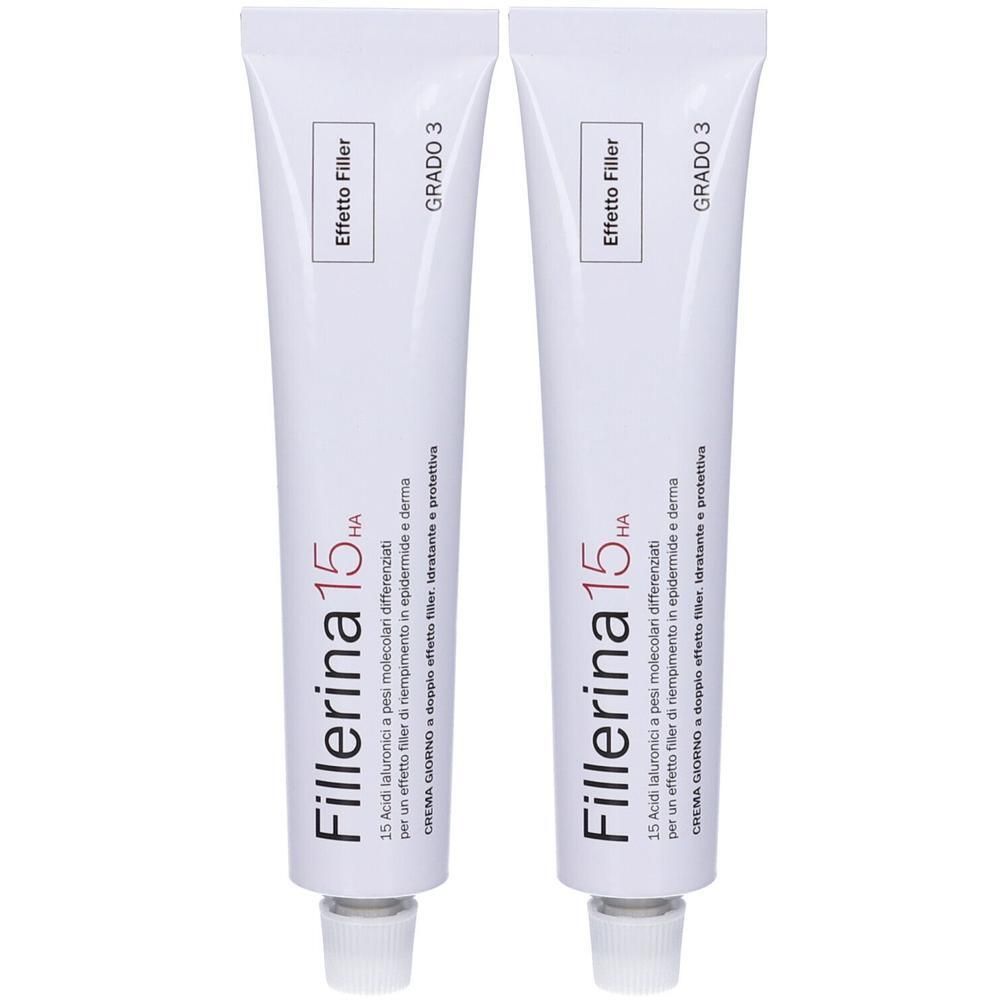 Due tubi di crema giorno Fillerina 15 HA Grado 3.