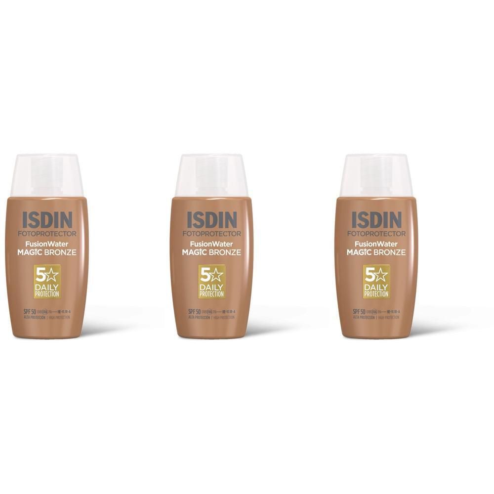 ISDIN Fusion Water Magic Bronze Crema Solare Viso Colorata SPF50