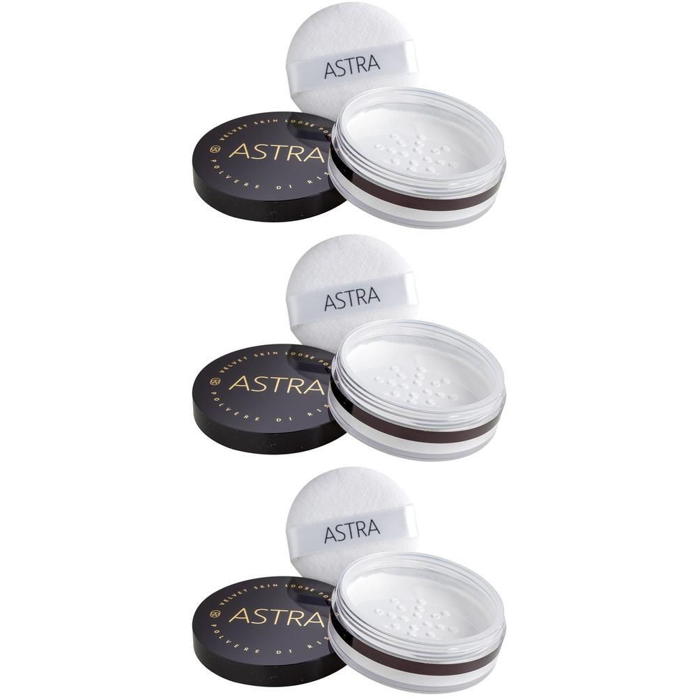 ASTRA Make-UP Velvet Skin Loose Powder Rice - Polvere Di Riso Trasparente Base Trucco