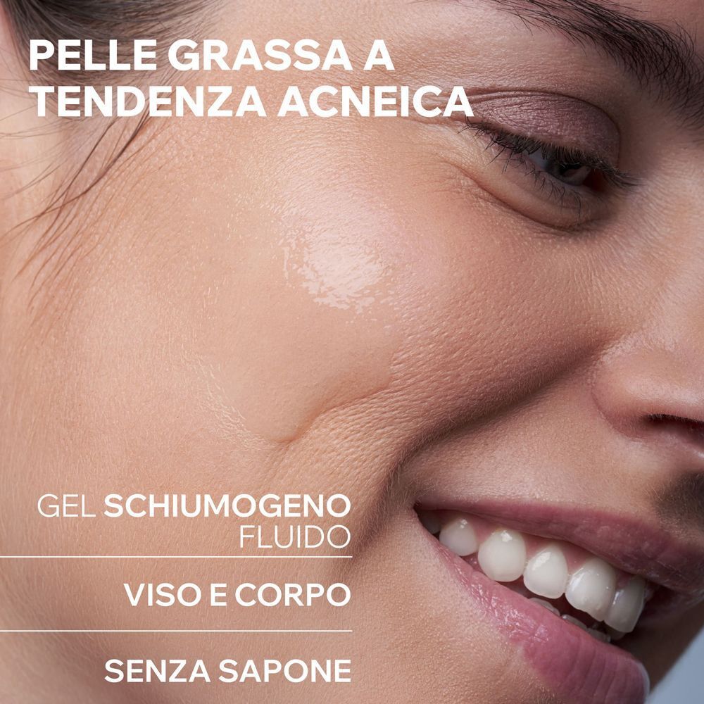 URIAGE HYSEAC Gel detergente anti-imperfezioni viso e corpo, pelle grassa, lucida, acneica