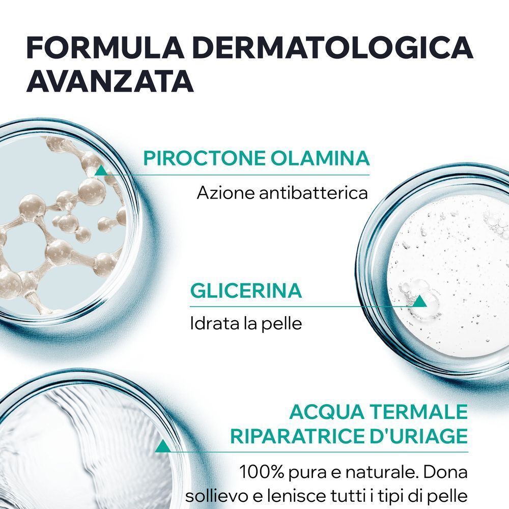 URIAGE HYSEAC Gel detergente anti-imperfezioni viso e corpo, pelle grassa, lucida, acneica