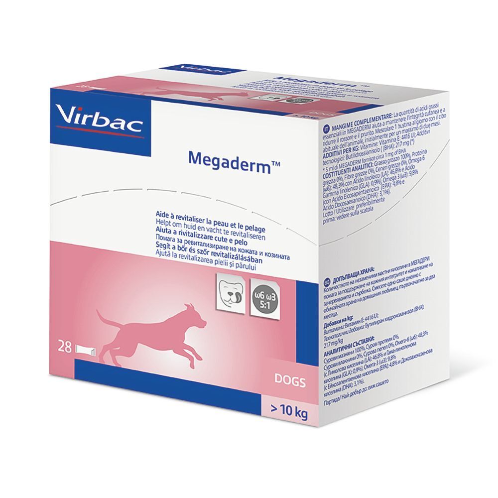 Bustina Virbac Megaderm per cani, 8 ml.