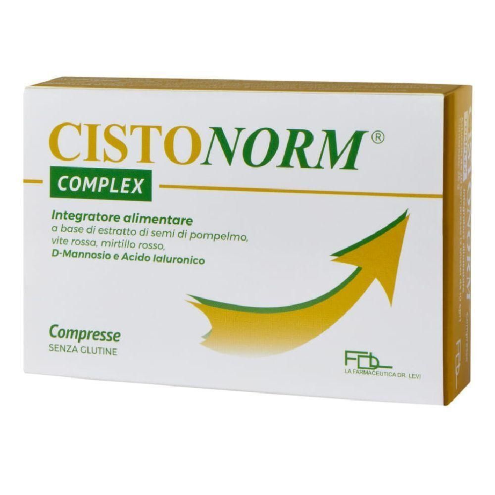 Cistonorm Complex: integratore alimentare in compresse, senza glutine.