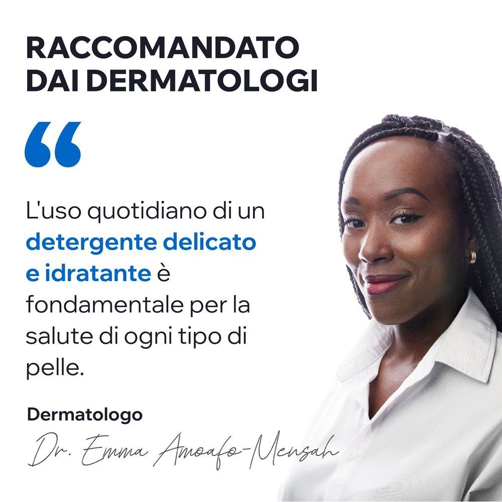 La dermatologa Dr. Emma Amoafa-Mensah raccomanda una detersione delicata quotidiana per una pelle sana.