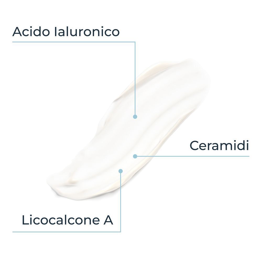 Emulsione Eucerin Atopi Control con Licochalcone A, Ceramidi e Acido Ialuronico.