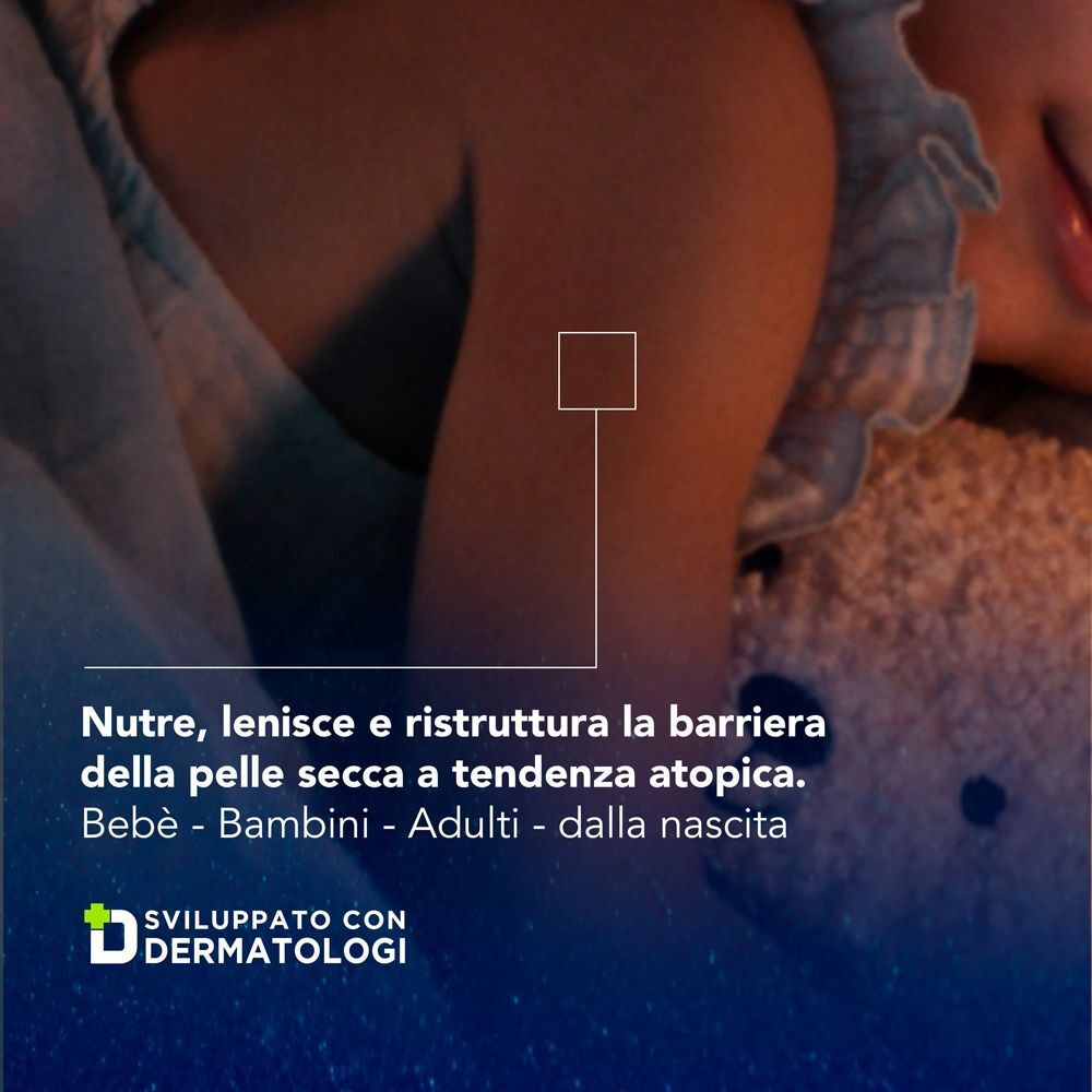 A-Derma Exomega Control Crema Notte emolliente ristrutturante, Lenisce la sensazione di prurito, aiuta a ritrovare il sonno, Pelle secca a tendenza atopica, 200ml