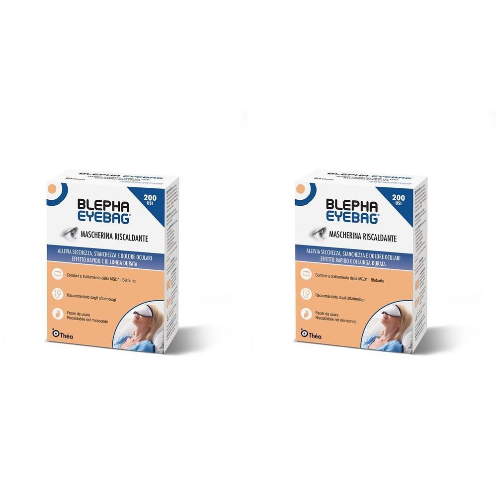 Due confezioni di Belpha Eyebag Mascherina Riscaldante. Contiene 200 pezzi.