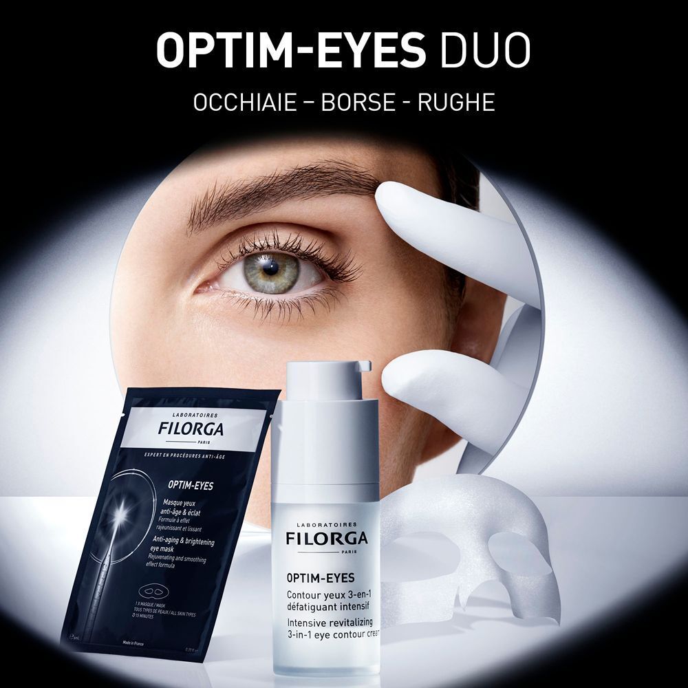 Filorga Optim-Eyes Duo: Maschera occhi e trattamento contorno occhi 3-in-1.