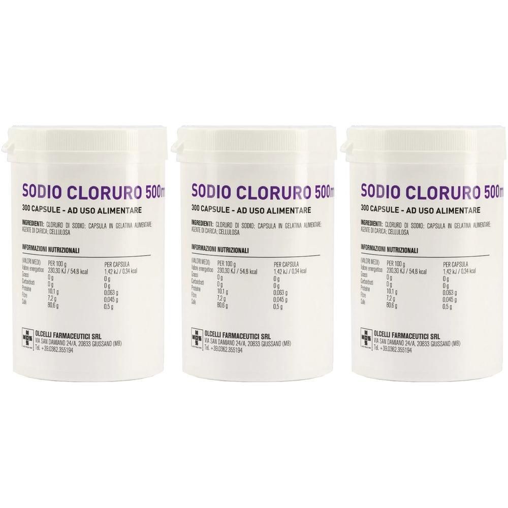 Sodio Cloruro 300 Capsule 500Mg