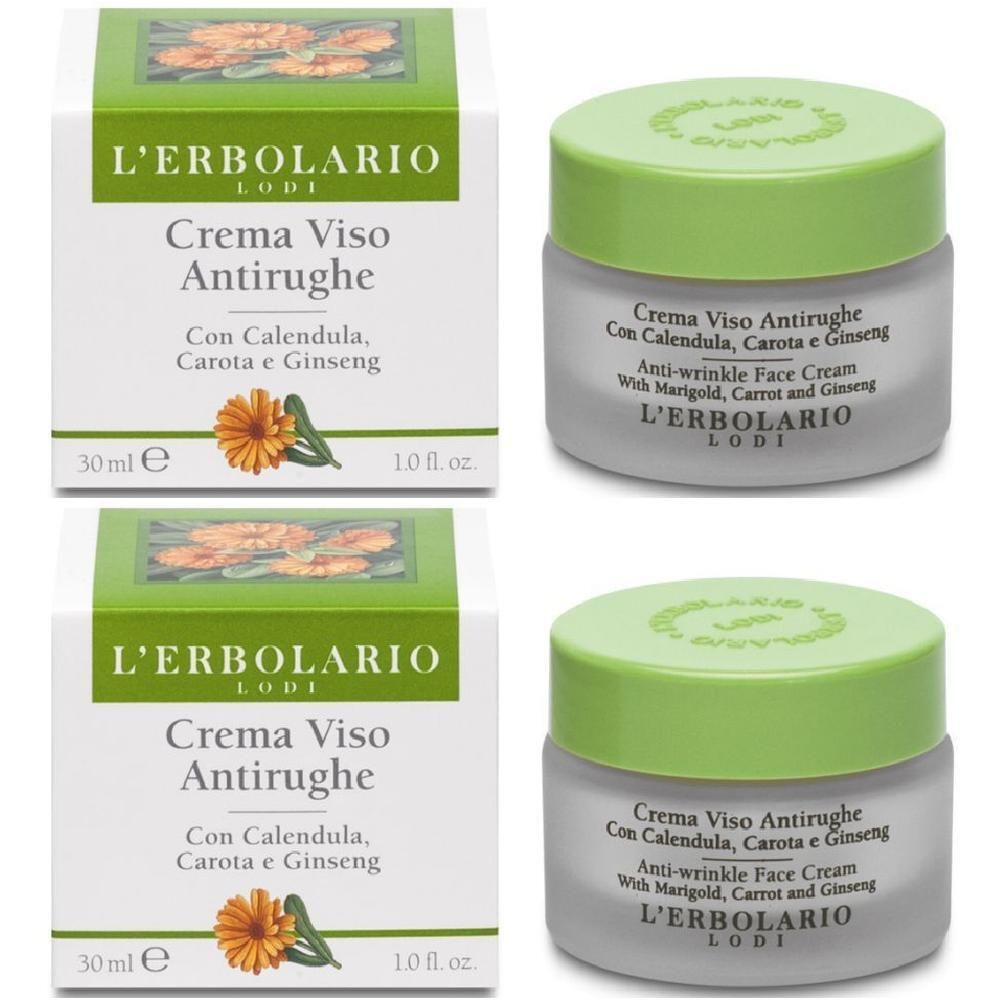 Crema Viso Antirughe Calendula/Carota/Ginseng 30 Ml