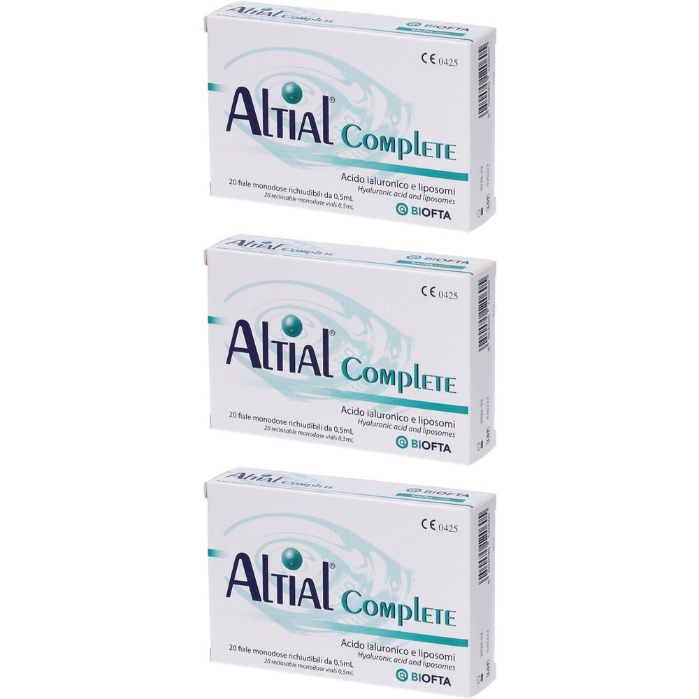 Soluzione Oftalmica Lubrificante Altial Complete 4 Strip Da 5 Flaconi Da 0,5 Ml