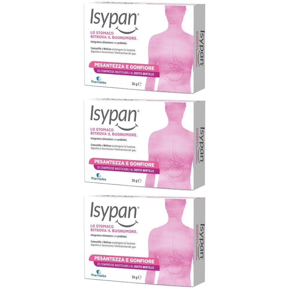 Isypan Pesantezza E Gonfiore 20 Compresse Masticabili