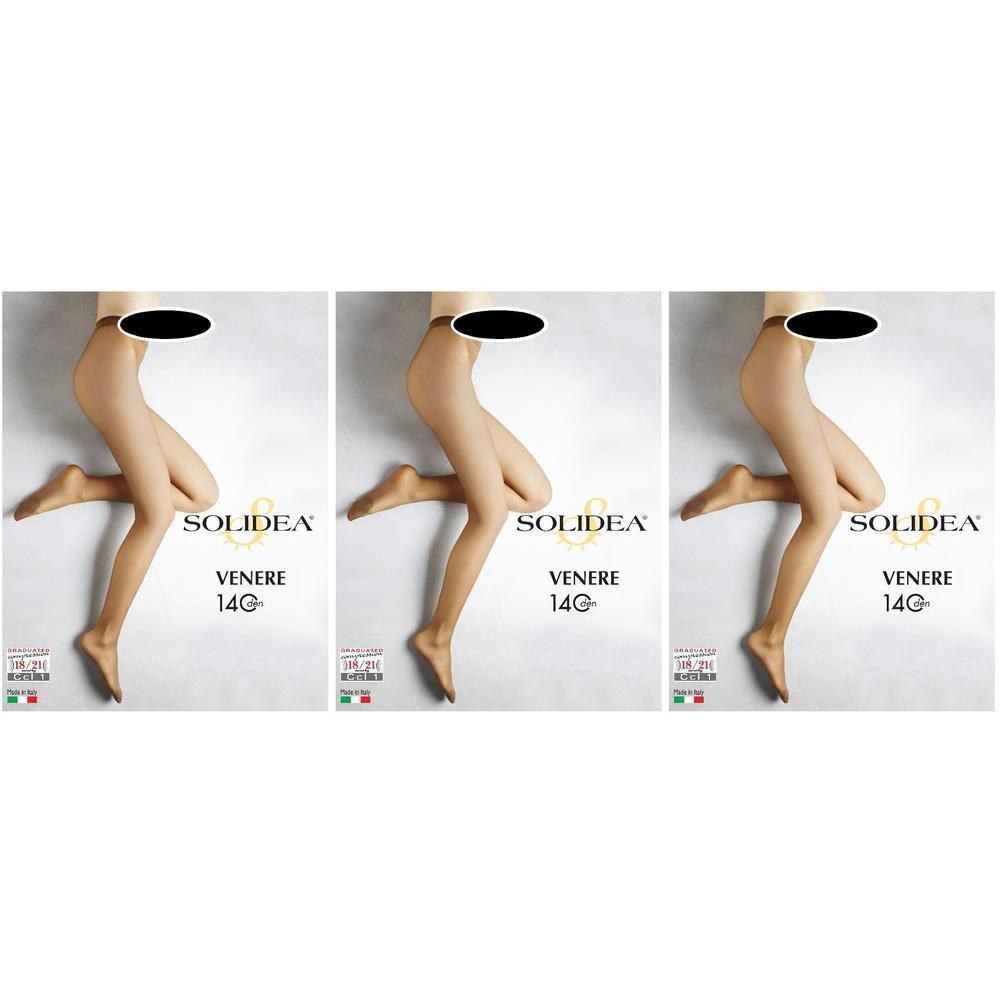 Solidea Venere Collant Tuttonudo 140 DEN Colore Nero Taglia 4/L