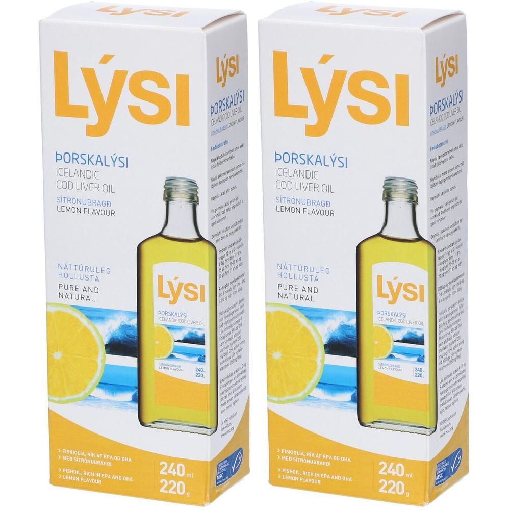 Lysi Olio di Fegato di Merluzzo Liquido Gusto Limone