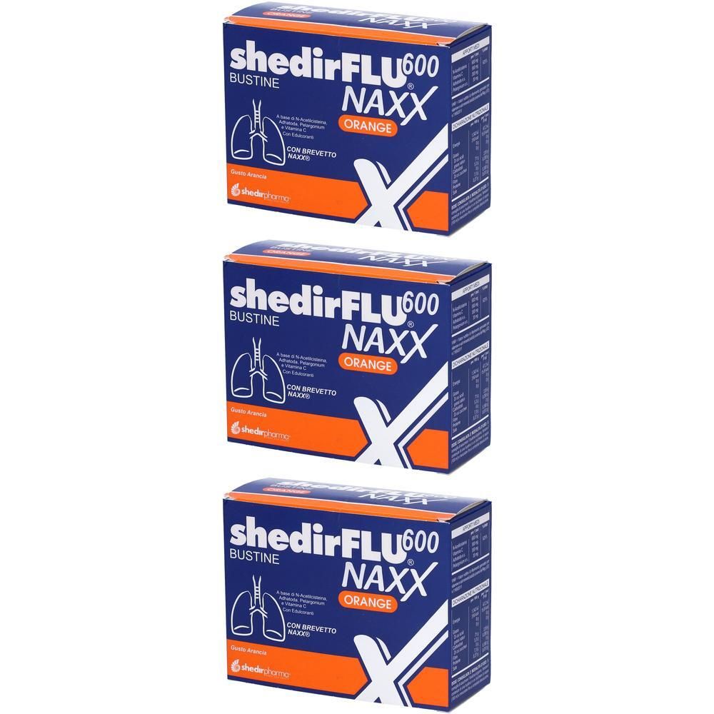 Shedirflu 600 Naxx Arancia Senza Zuccheri Bustine