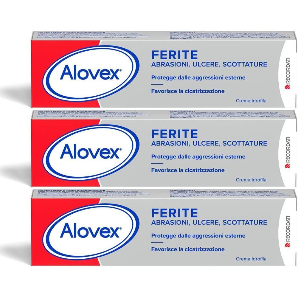 Tre confezioni di Alovex Ferite Crema Idrofila.