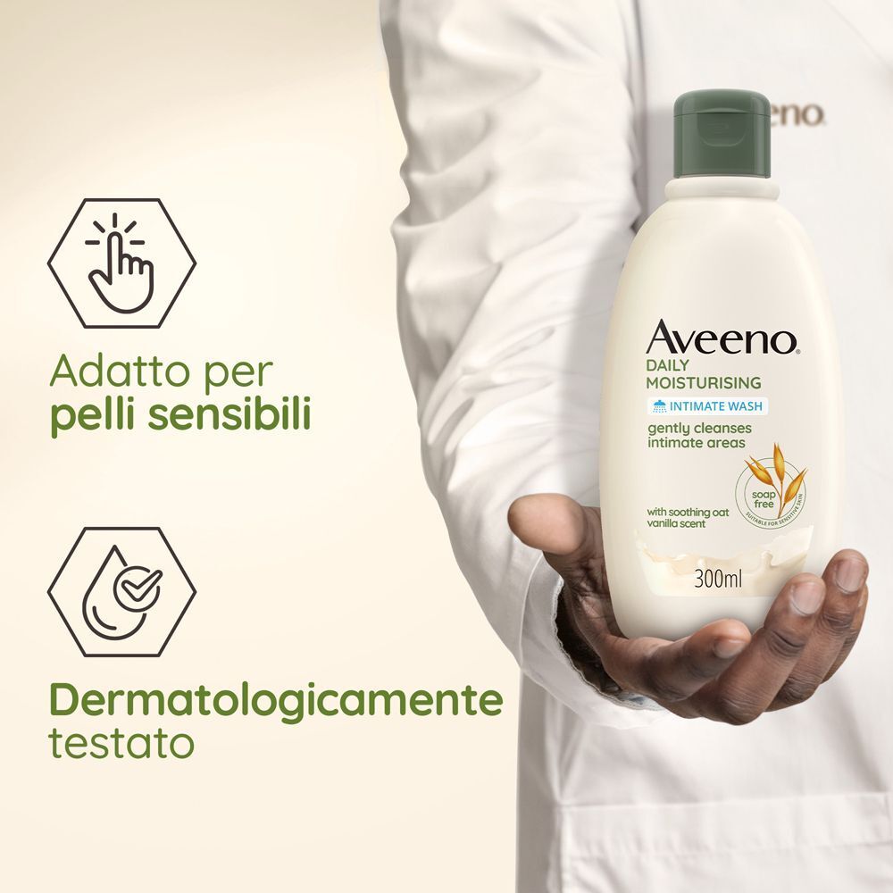 Aveeno Detergente Intimo Idratante Daily Moisturising con Avena Colloidale Extra Delicato 300 ml