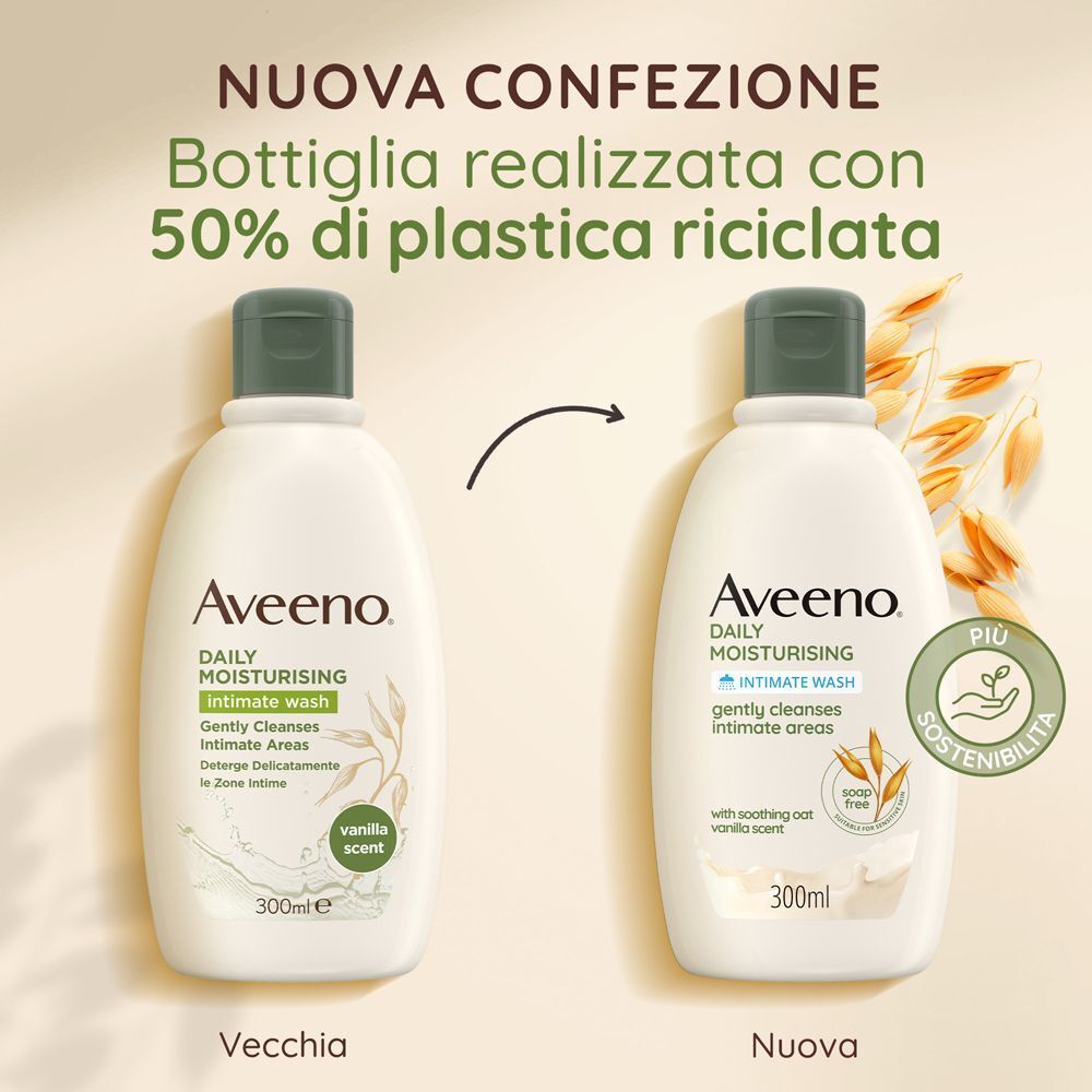 Aveeno Detergente Intimo Idratante Daily Moisturising con Avena Colloidale Extra Delicato 300 ml